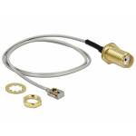 Delock - DeLOCK 89928 cable coaxial 0,2 m SMA MHF I LK Negro, Gris
