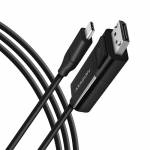 Axagon - Axagon RVC-DPC Videokabel-Adapter 1,8 m USB Typ-C DisplayPort Schwarz (RVC-DPC)