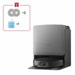 Roborock - Saros 20X Schwarz Wischroboter mit RockDock Station 36000 Pa Saugkraft