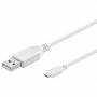 Wentronic - USB 2.0 A/micro-B 0.6m - USB A - Micro-USB B - M�nnlich/m�nnlich - Kupfer - Wei� (96192)
