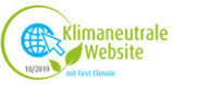 Logo klimaneutrale Webseite